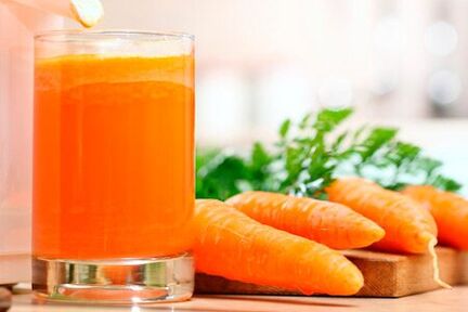 Succo di carota contro piccoli vermi