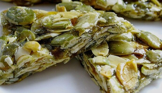 Kozinaki dai semi di zucca contro i vermi
